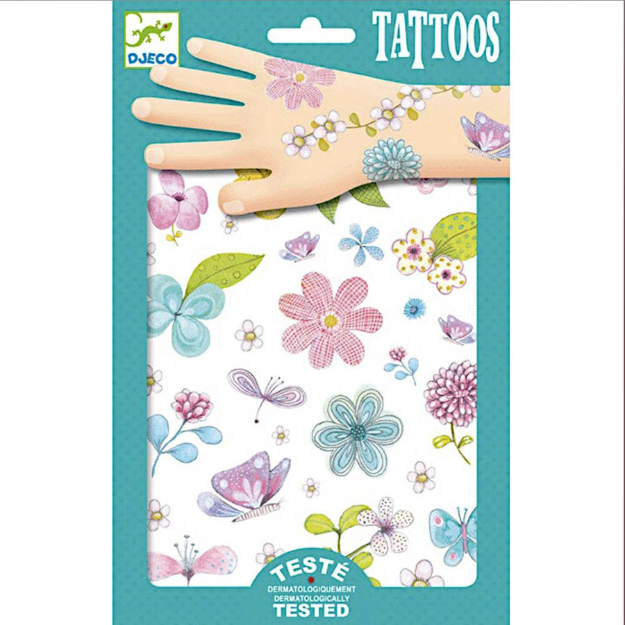 Tattoos wild flowers - Pink and Brown Boutique