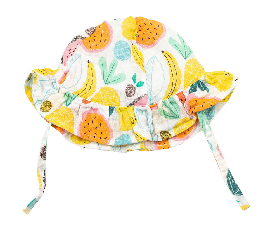 tropical fruit sunhat - Pink and Brown Boutique