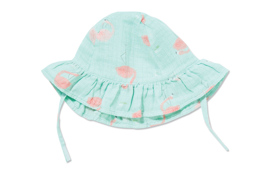 flamingo sunhat - Pink and Brown Boutique
