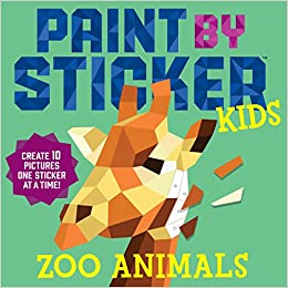paint by sticker zoo animals - Pink and Brown Boutique
