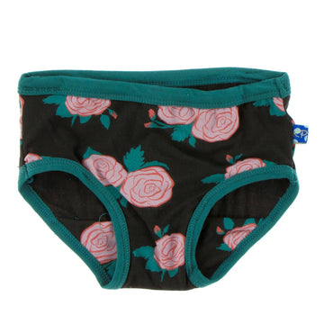 bamboo underwear in rose garden - Pink and Brown Boutique
