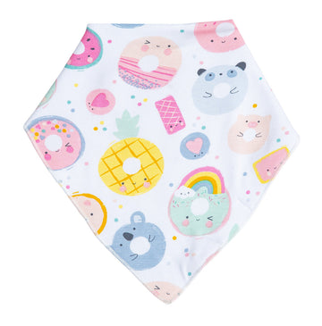 donut smiles bandana bib - Pink and Brown Boutique