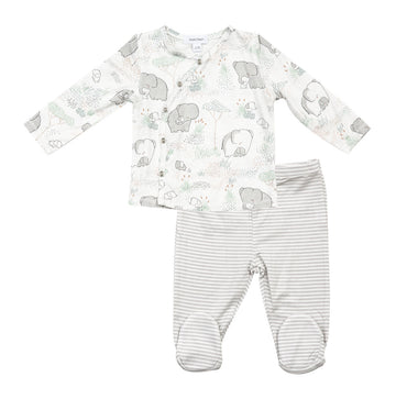 Grey elephant take me home set - Pink and Brown Boutique