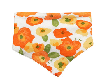 poppies bandana bib - Pink and Brown Boutique