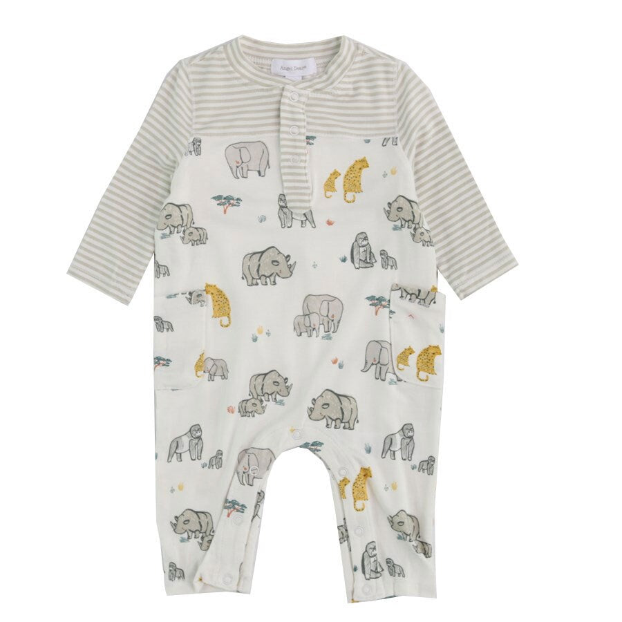 safari animal coverall - Pink and Brown Boutique