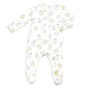 milk and cookie zipper footie - Pink and Brown Boutique