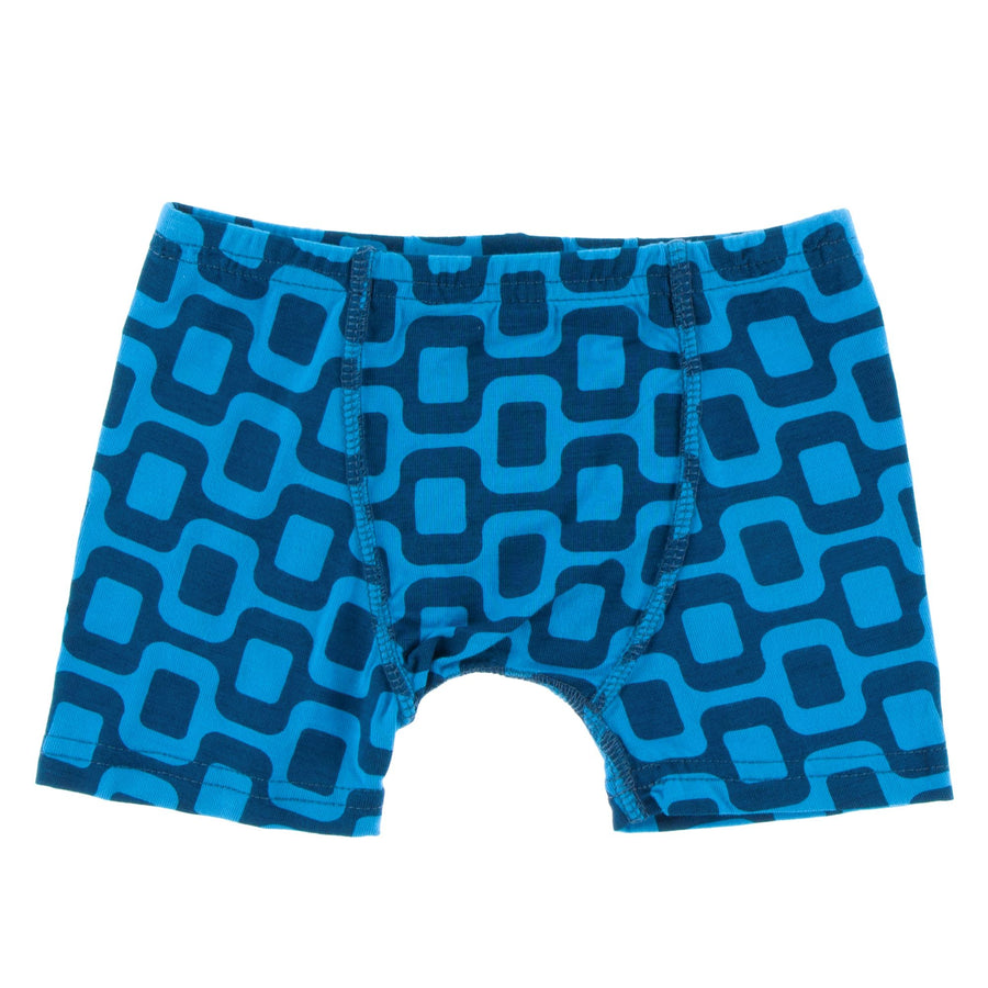 Bamboo Boxer Brief in ipanema - Pink and Brown Boutique