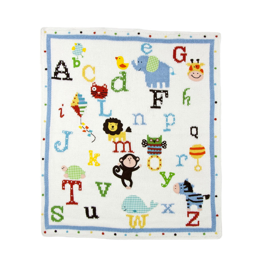 Alphabet Blanket - Pink and Brown Boutique