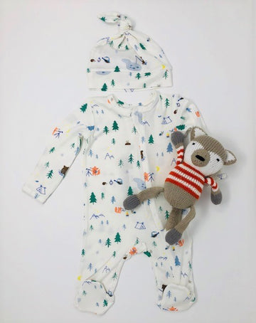 Camper print Baby Gift Set - Pink and Brown Boutique