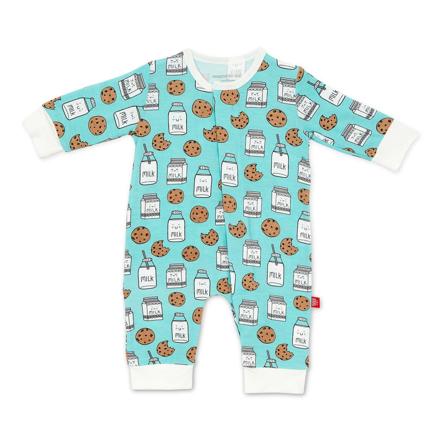 milk & cookie magnetic coverall - Pink and Brown Boutique