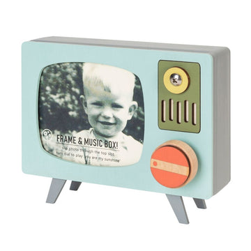 turquoise retro tv frame and music - Pink and Brown Boutique