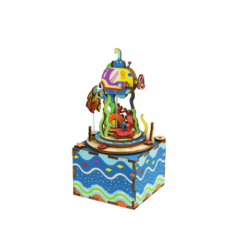 under the sea diy 3d wooden music box - Pink and Brown Boutique