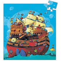 barbarossa's boat silhouette puzzle - Pink and Brown Boutique
