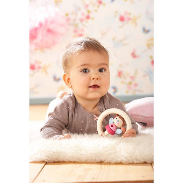 guardian angel girl teether - Pink and Brown Boutique