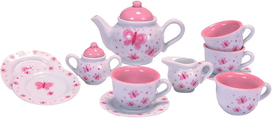 butterfly tea set - Pink and Brown Boutique