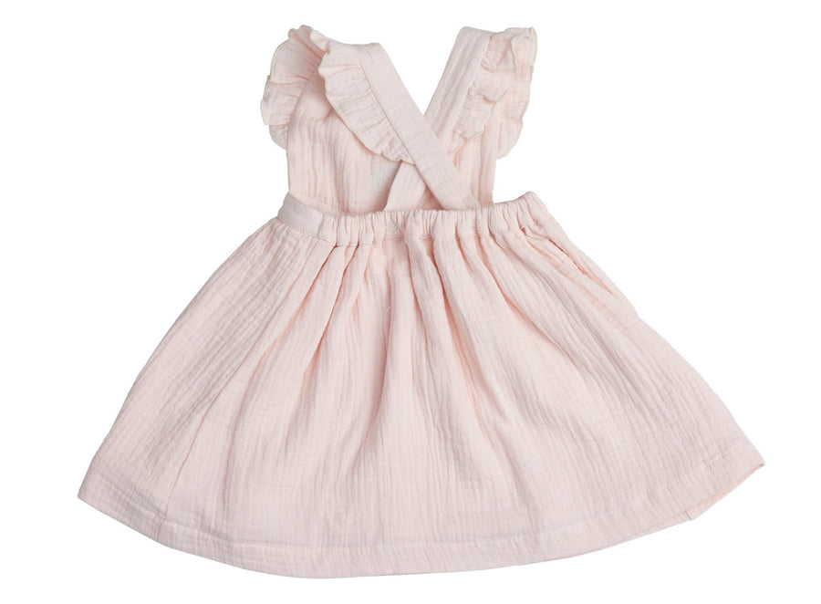 rainbow organic pinafore top and bloomer - Pink and Brown Boutique