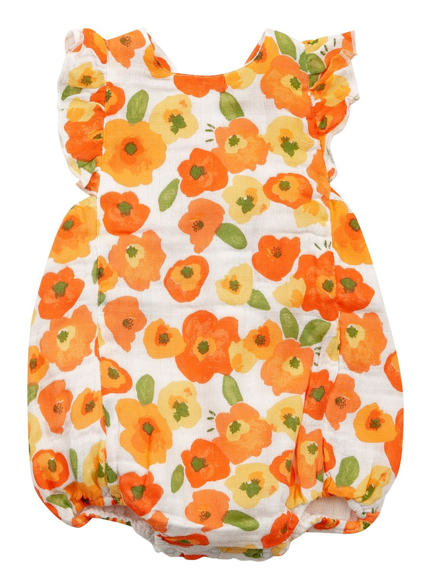 poppies bubble sunsuit - Pink and Brown Boutique