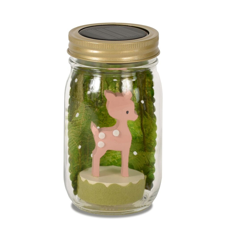 fawn mason jar solar light - Pink and Brown Boutique