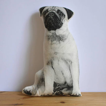 pug pillow - Pink and Brown Boutique