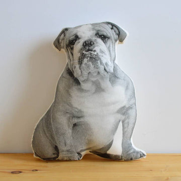 bulldog pillow - Pink and Brown Boutique