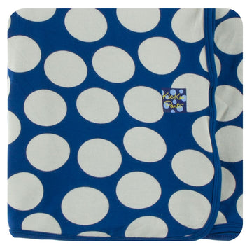 bamboo Swaddling Blanket in navy mod dots - Pink and Brown Boutique