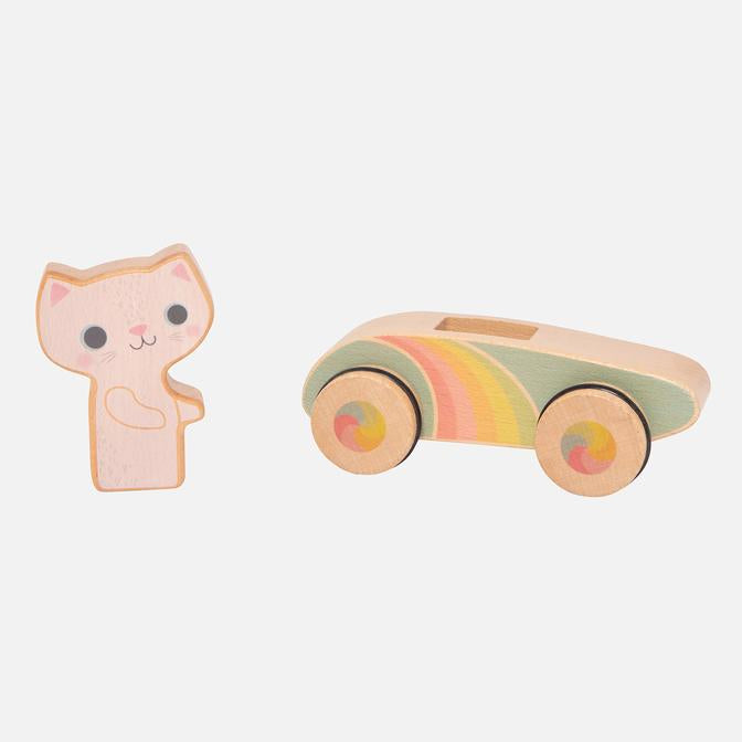 cruisin kitty rainbow roller - Pink and Brown Boutique