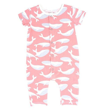 pink whale romper - Pink and Brown Boutique