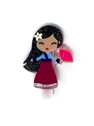 cute princess hair clip - Pink and Brown Boutique