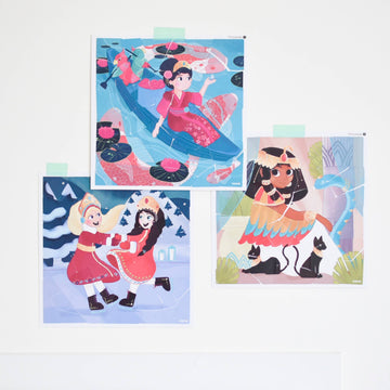princesses sticker puzzle - Pink and Brown Boutique