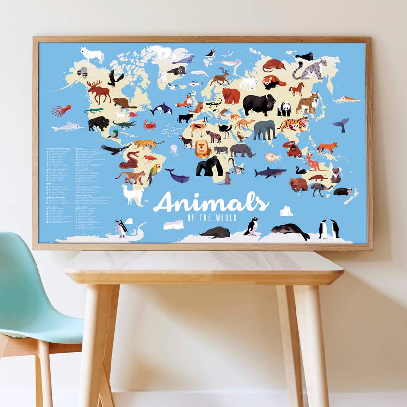 animals of the ocean sticker puzzle - Pink and Brown Boutique