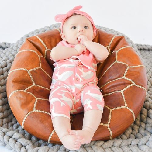 pink whale romper - Pink and Brown Boutique