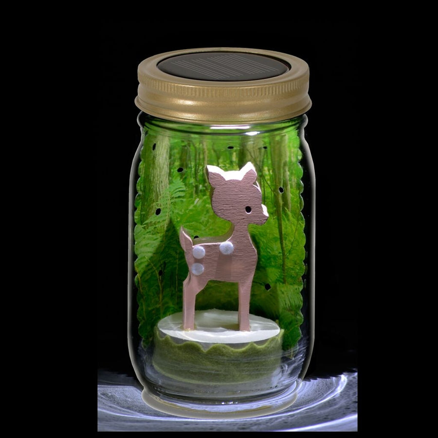 fawn mason jar solar light - Pink and Brown Boutique
