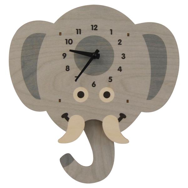 Elephant Pendulum Clock - Pink and Brown Boutique