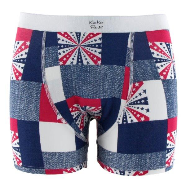 Bamboo Boxer Brief in Patchwork - Pink and Brown Boutique