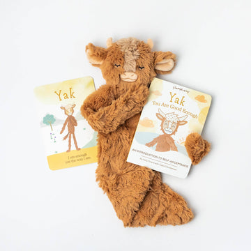 Yak Snuggler + Intro Book - Self Acceptance - Pink and Brown Boutique