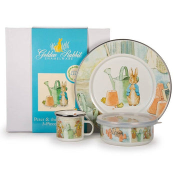 Peter & the Watering Can Child Set - Pink and Brown Boutique