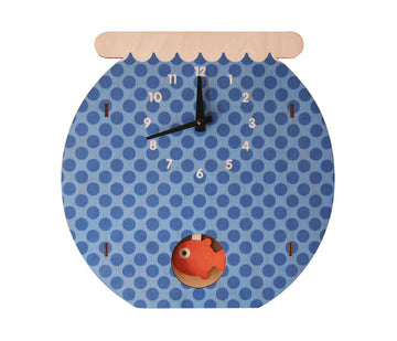 Fish Bowl Pendulum Clock - Pink and Brown Boutique