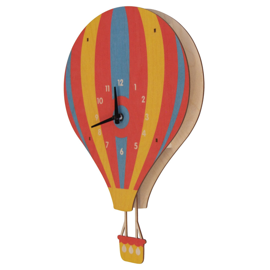Hot Air Balloon Pendulum Clock - Pink and Brown Boutique