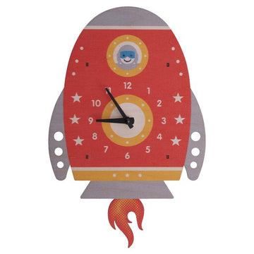 Spaceship Pendulum Clock - Pink and Brown Boutique