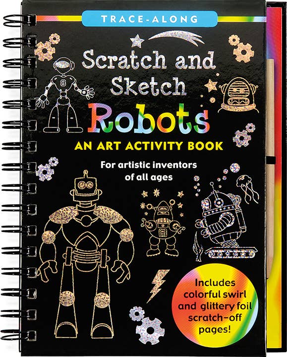 Scratch & Sketch™ Robots - Pink and Brown Boutique