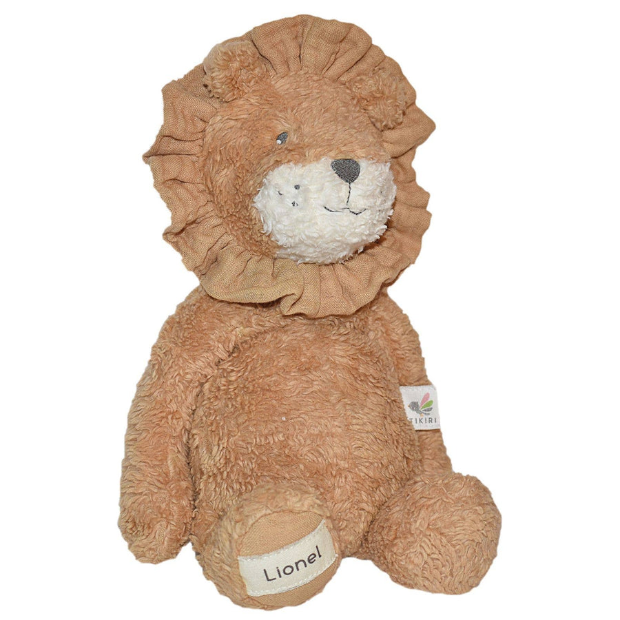 Lionel the Lion Organic Plush - Pink and Brown Boutique