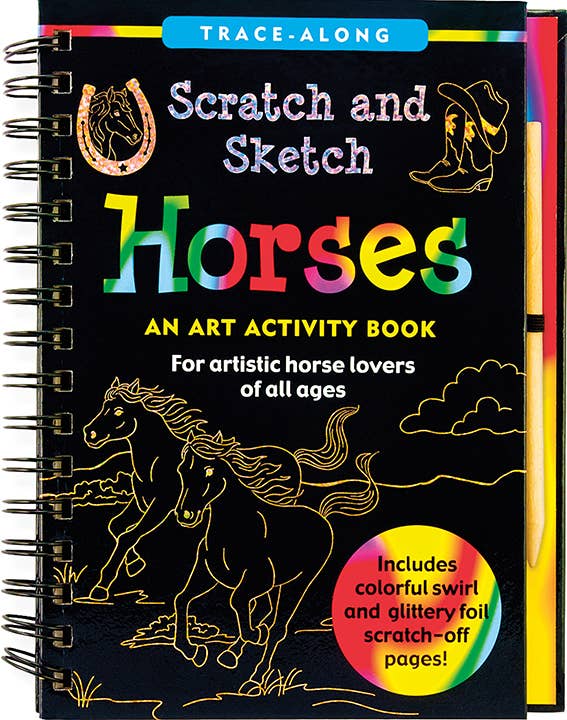Scratch & Sketch™ Horses - Pink and Brown Boutique