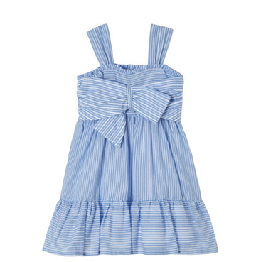 white and blue striped cotton dress - Pink and Brown Boutique