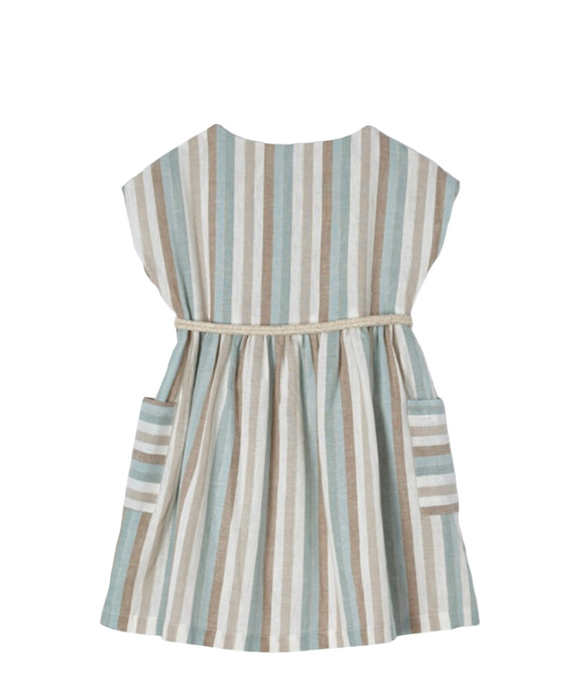 striped linen dress - Pink and Brown Boutique