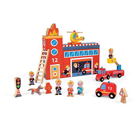 Fire Station - Pink and Brown Boutique