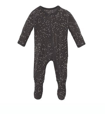 midnight constellations zipper footie - Pink and Brown Boutique