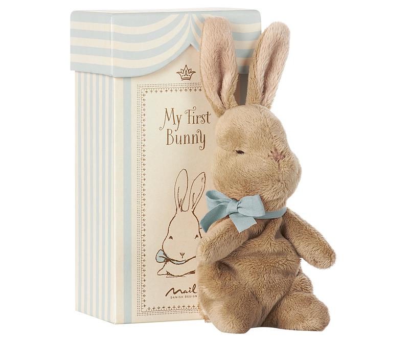 My First Bunny Blue - Pink and Brown Boutique