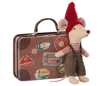 Travel Christmas Mouse - Pink and Brown Boutique