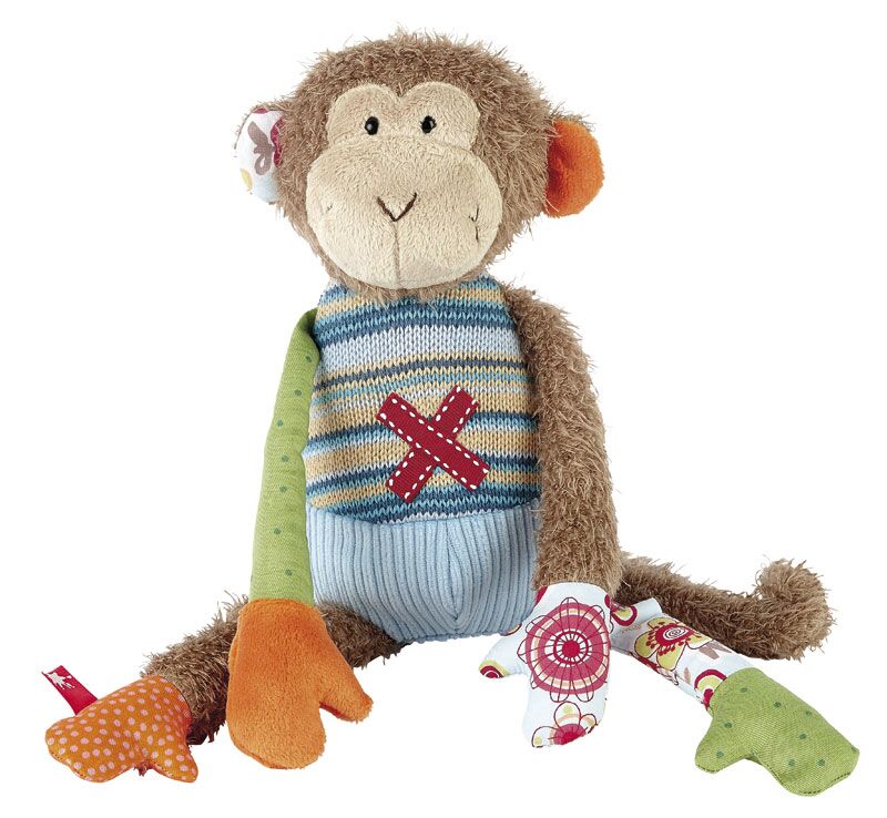 Plush Monkey - Pink and Brown Boutique