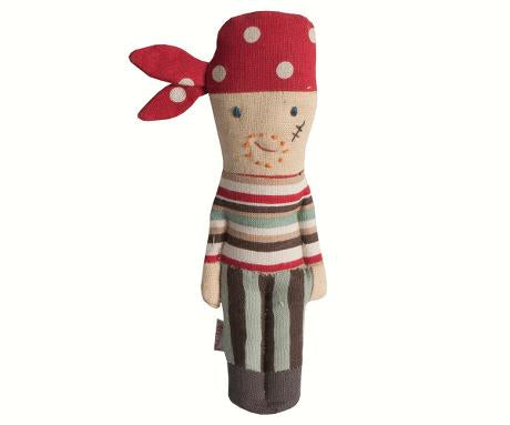 Pirate Rattle - Pink and Brown Boutique